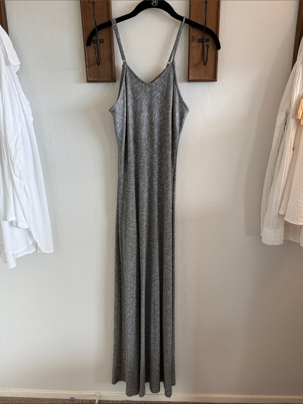 Massimo Heather Grey Sleeveless Maxi Slip Dress